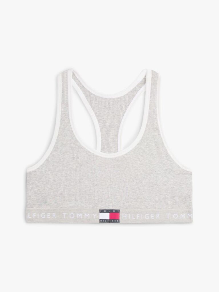 Grey Heritage Logo Ribbed Racerback Bralette  Women