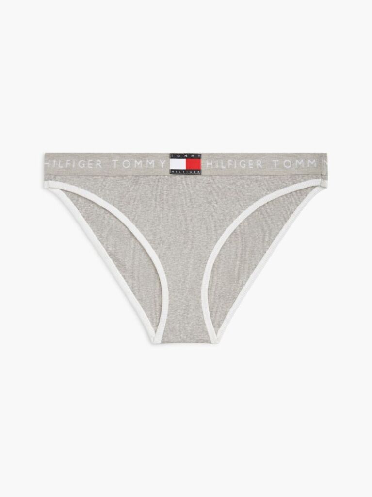 Grey Heritage Logo Ribbed Briefs  Women