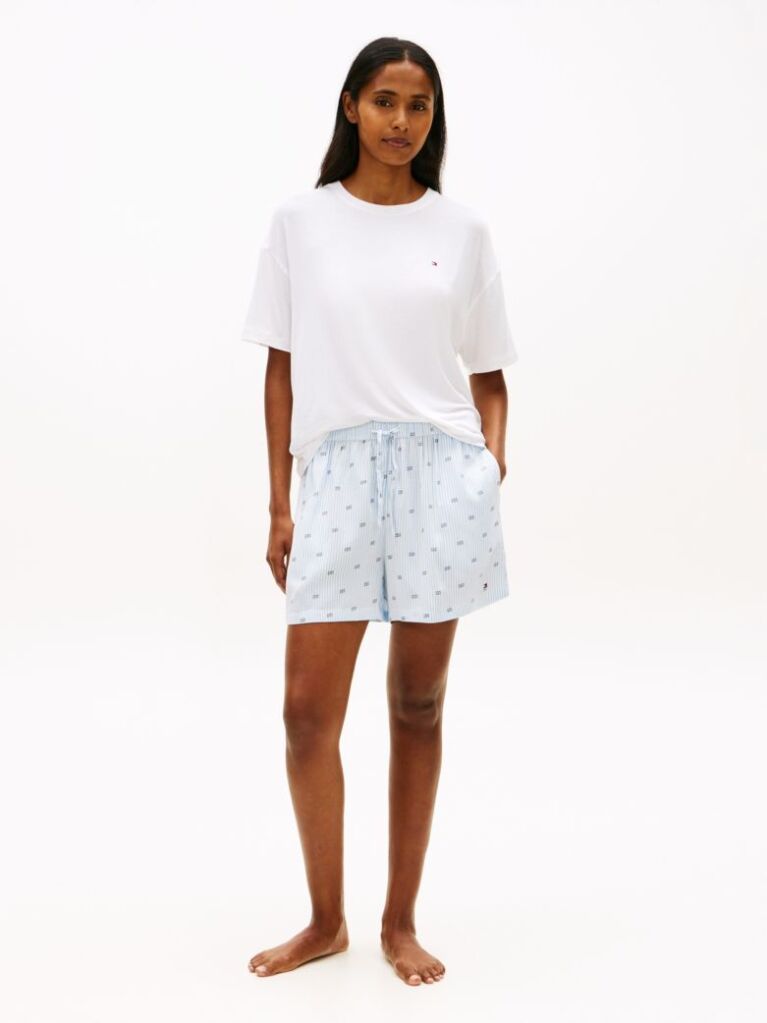 Multi Essential T-Shirt And Shorts Pyjama Set  Women
