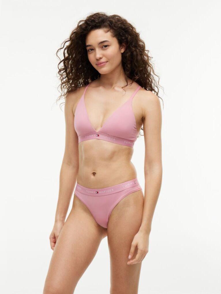 Pink Signature Logo Microfibre Briefs  Women