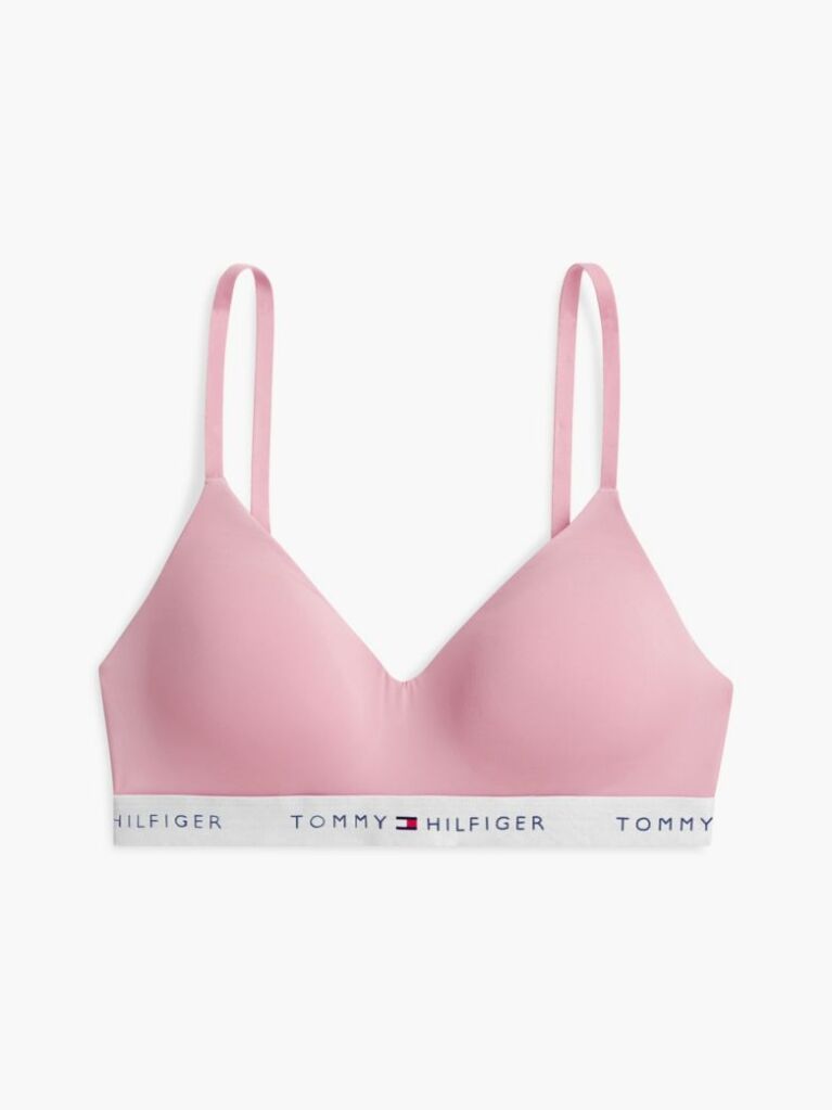 Pink Signature Logo Push-Up Microfibre Bralette  Women
