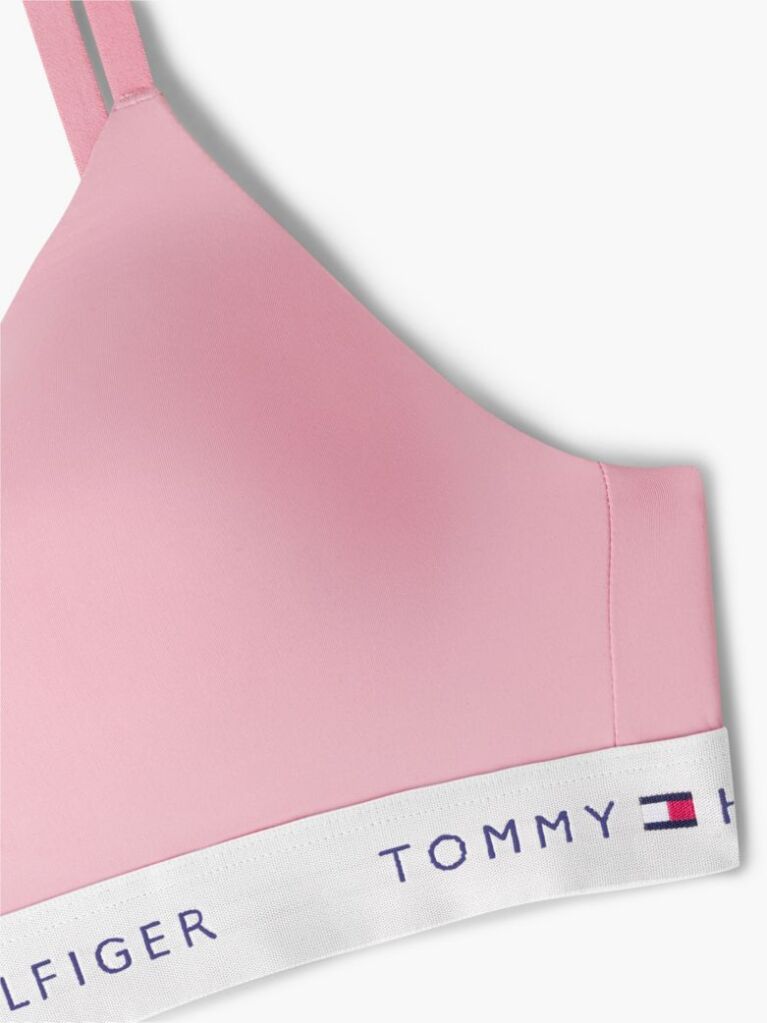 Pink Signature Logo Push-Up Microfibre Bralette  Women