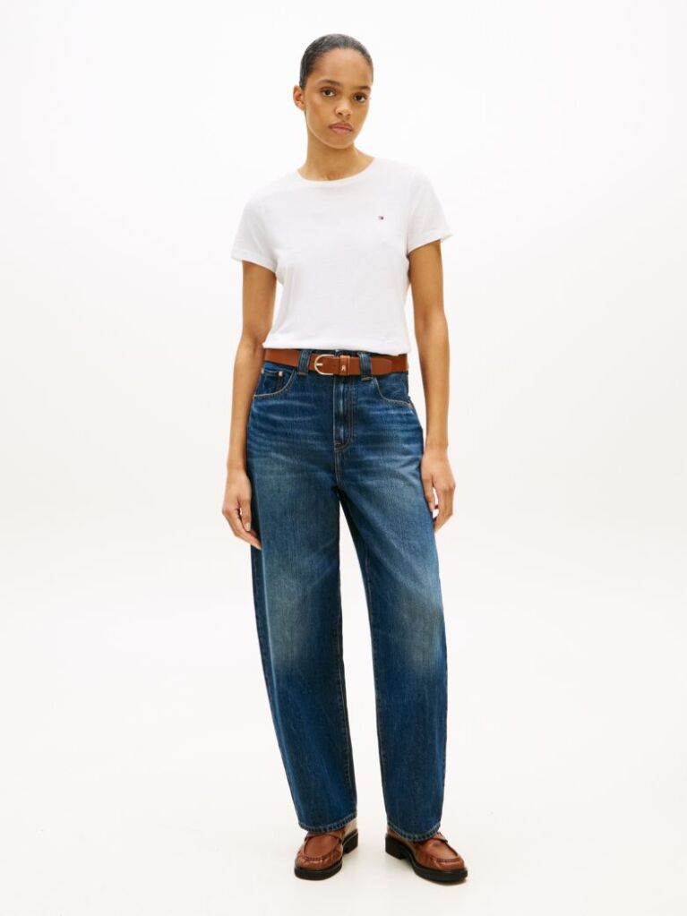 White Heritage Crew Neck T-Shirt  Women