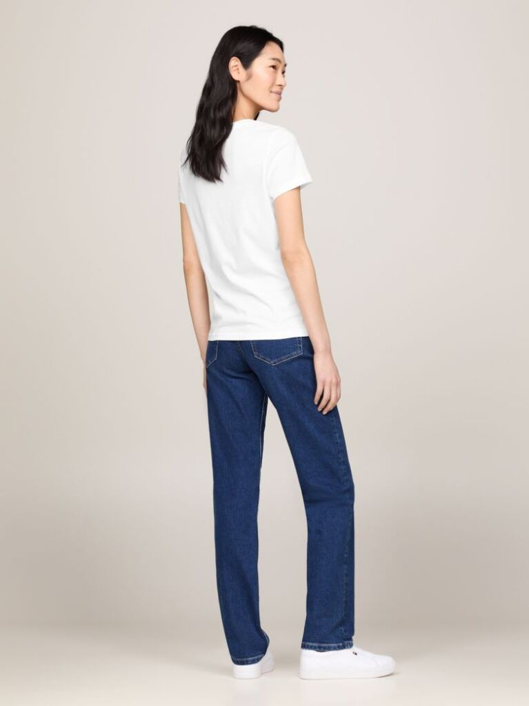 White Heritage Crew Neck T-Shirt  Women