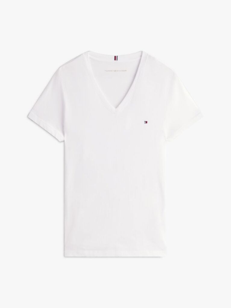 White Heritage V-Neck T-Shirt  Women