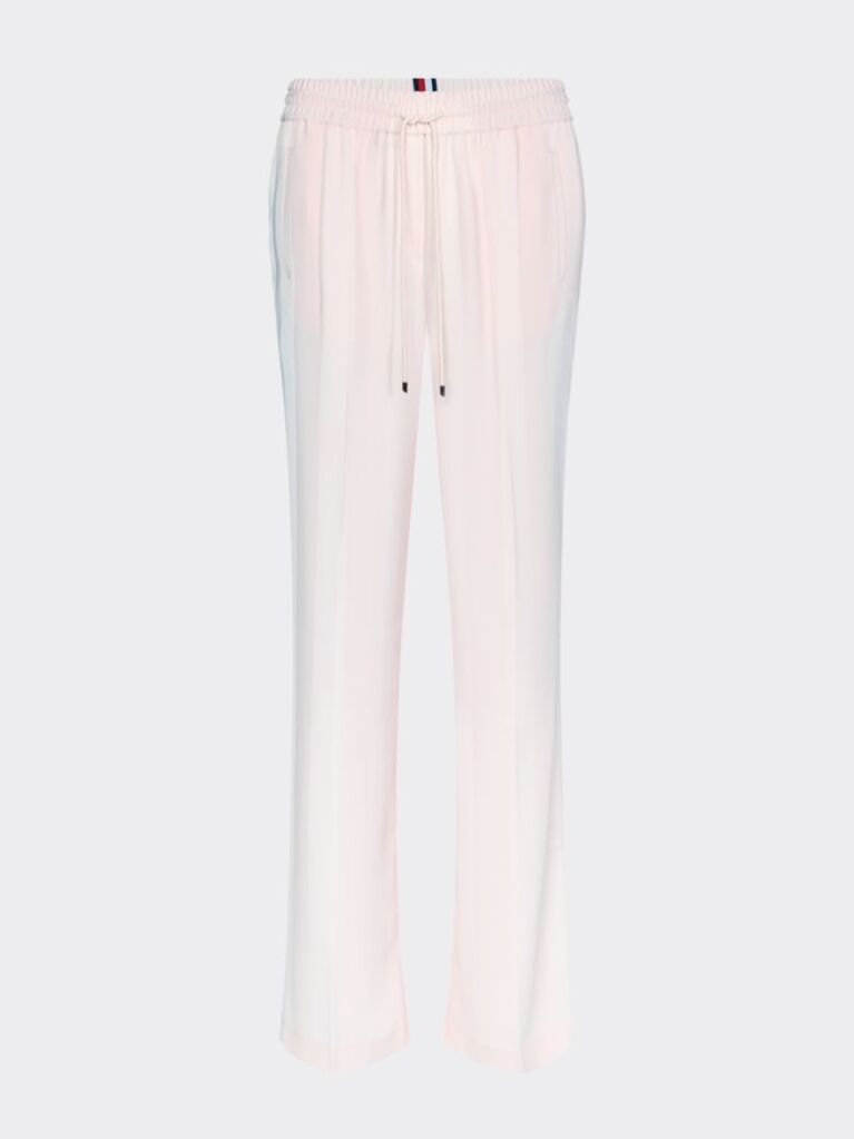 Pink Jacquard Drawstring Trousers  Women