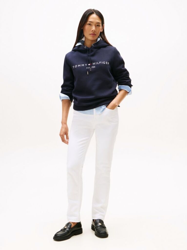 Blue Essential Logo Hoody  Women