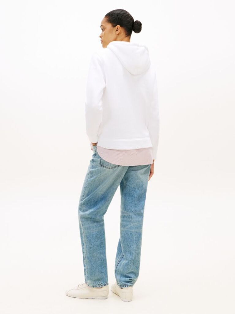 White Essential Logo Hoody  Women