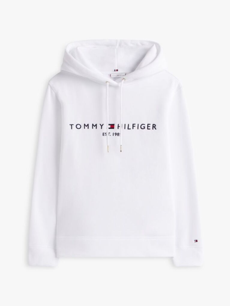 White Essential Logo Hoody  Women