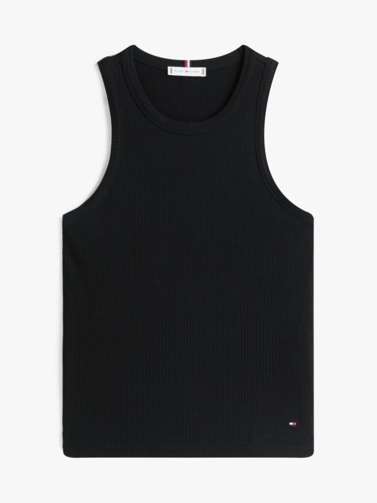 Μαύρο Ριμπ Tank Τοπ Slim  Γυναίκες