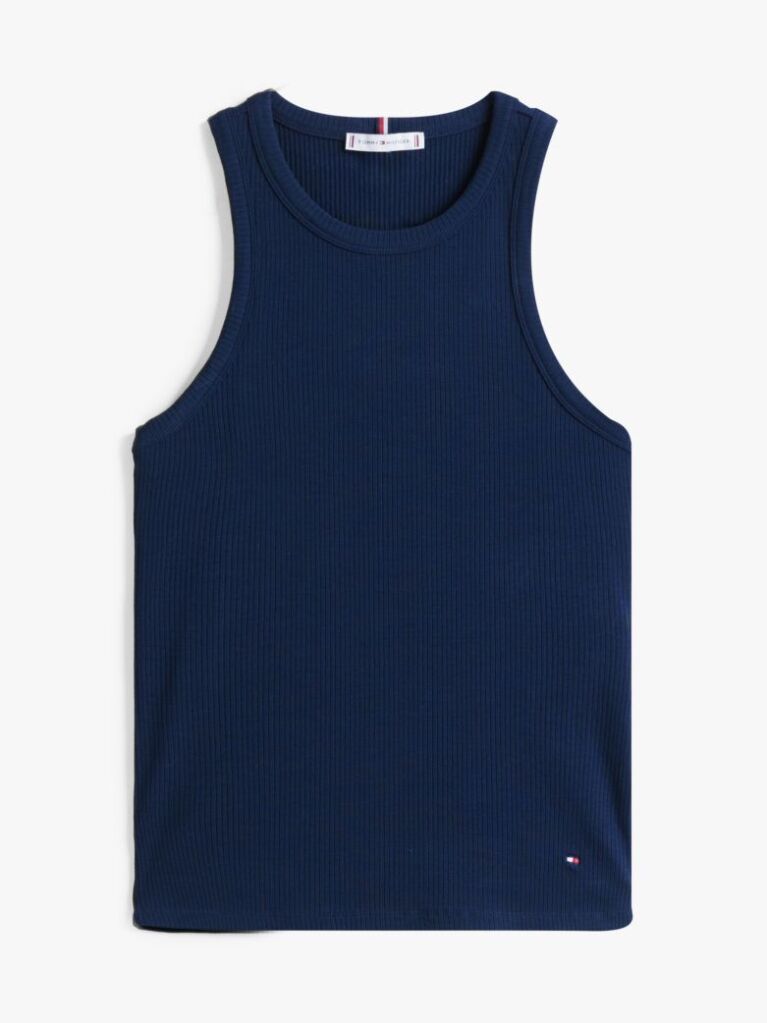Μπλε Ριμπ Tank Τοπ Slim  Γυναίκες