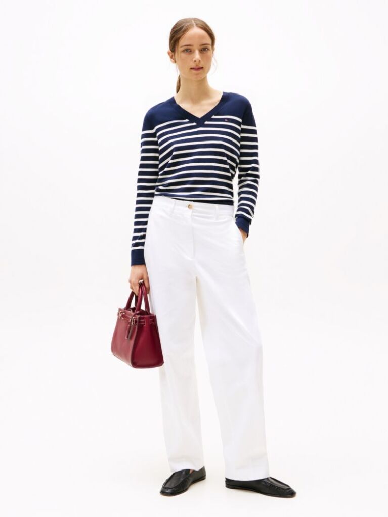 Multi Jersey V-Neck Jumper  Women