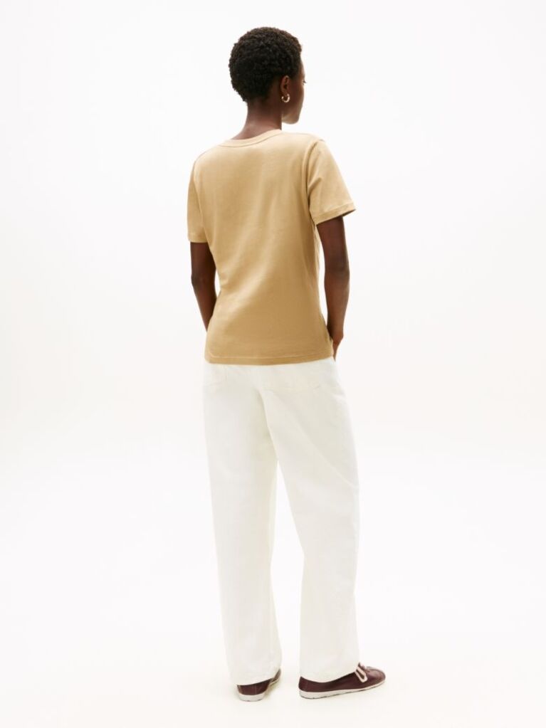 Brown Logo Crew Neck T-Shirt  Women