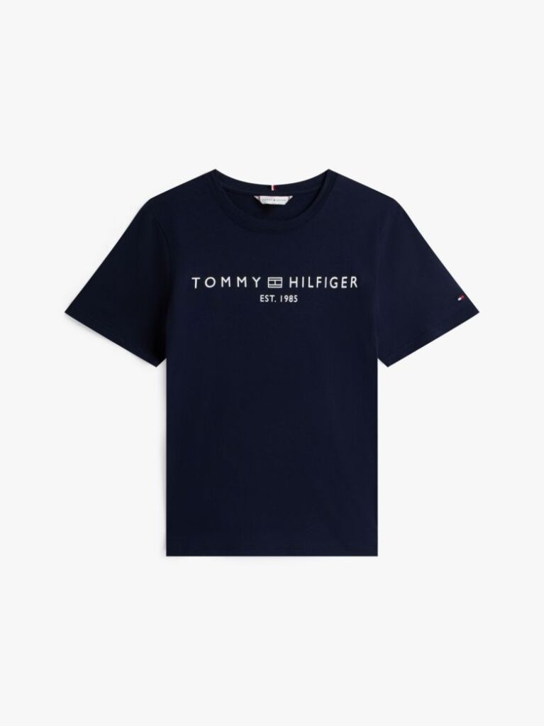 Μπλε T-Shirt Με Κλασική Λαιμόκοψη Και Λογότυπο  Γυναίκες