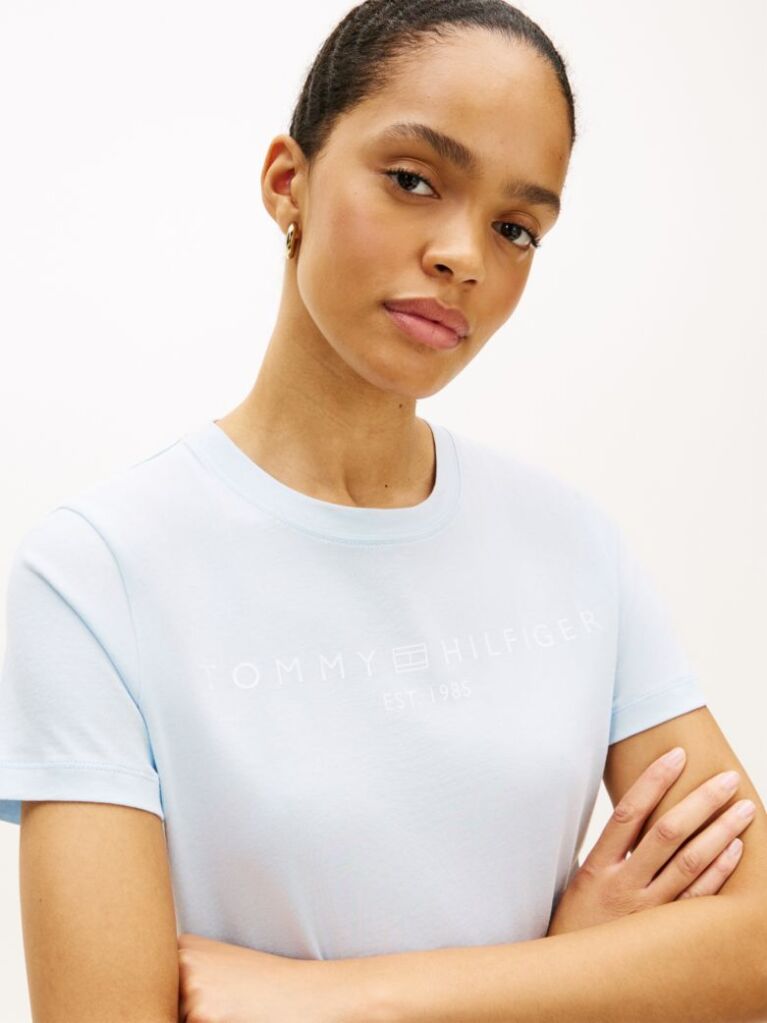 Blue Logo Crew Neck T-Shirt  Women