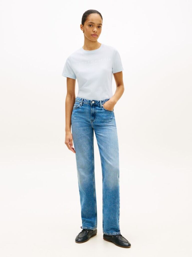 Blue Logo Crew Neck T-Shirt  Women