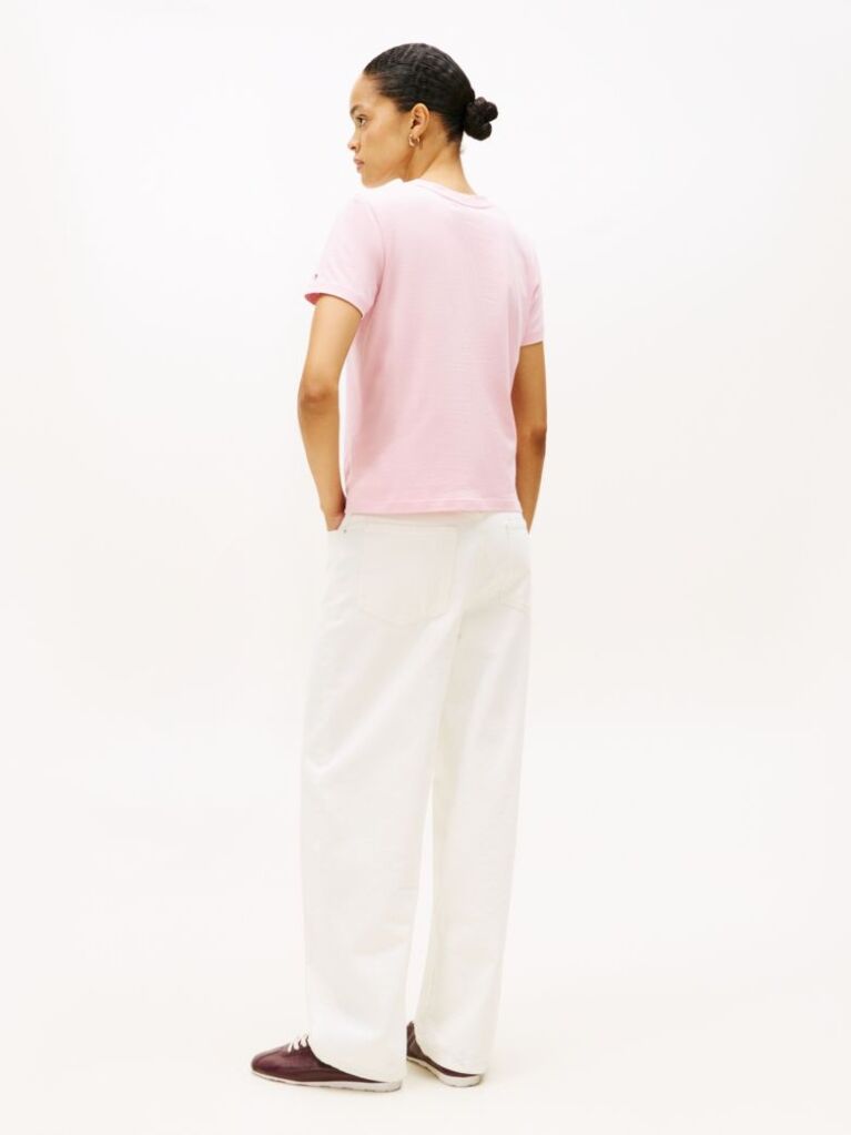 Pink Logo Crew Neck T-Shirt  Women