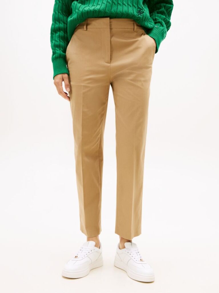 Καφέ Slim Παντελόνι Chinos  Γυναίκες