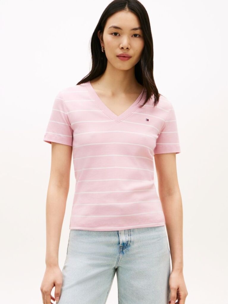 Multi T-Shirt Με Λαιμόκοψη V Και Slim Γραμμή  Γυναίκες