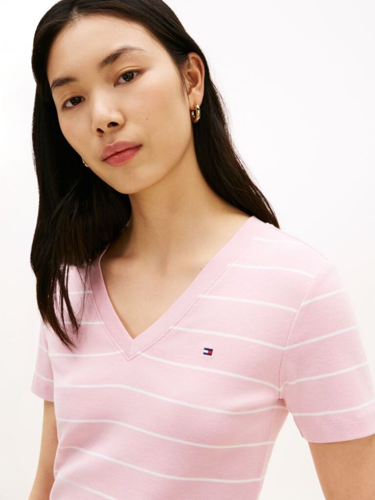 Multi T-Shirt Με Λαιμόκοψη V Και Slim Γραμμή  Γυναίκες