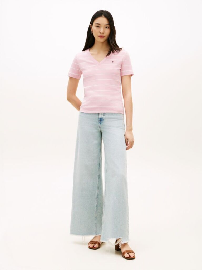 Multi T-Shirt Με Λαιμόκοψη V Και Slim Γραμμή  Γυναίκες