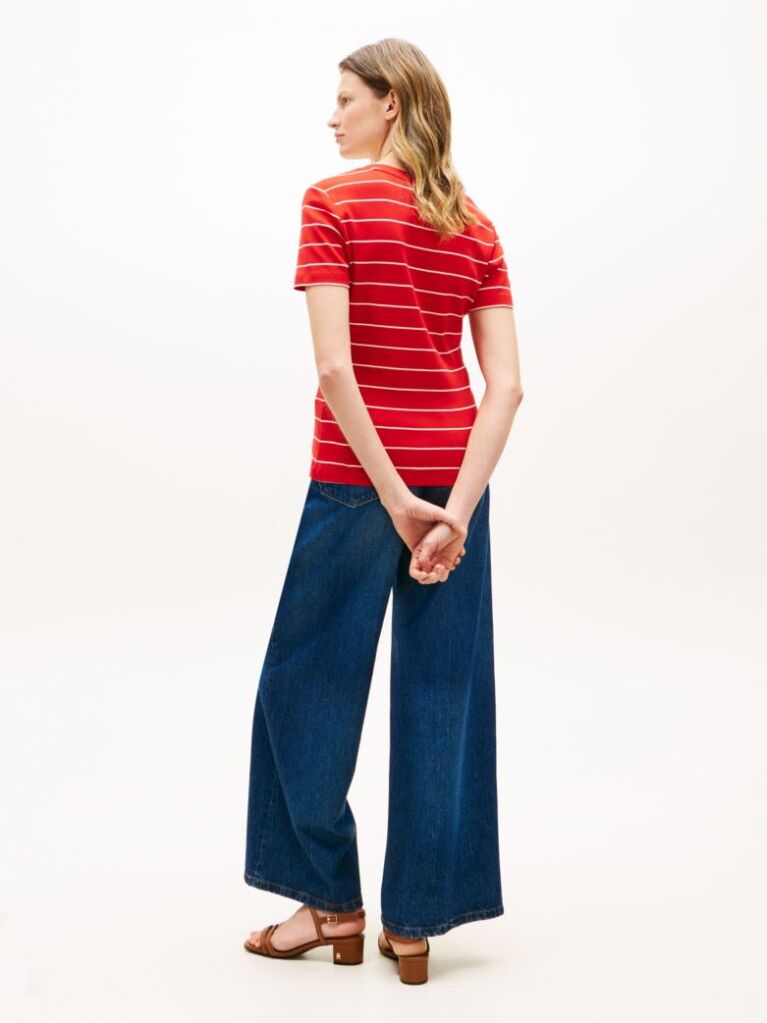 Multi V-Neck Slim Fit T-Shirt  Women