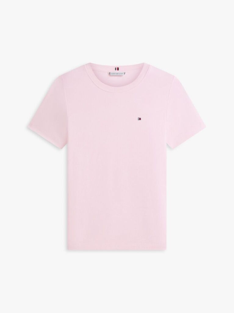 Multi Flag Embroidery Ribbed Slim T-Shirt  Women