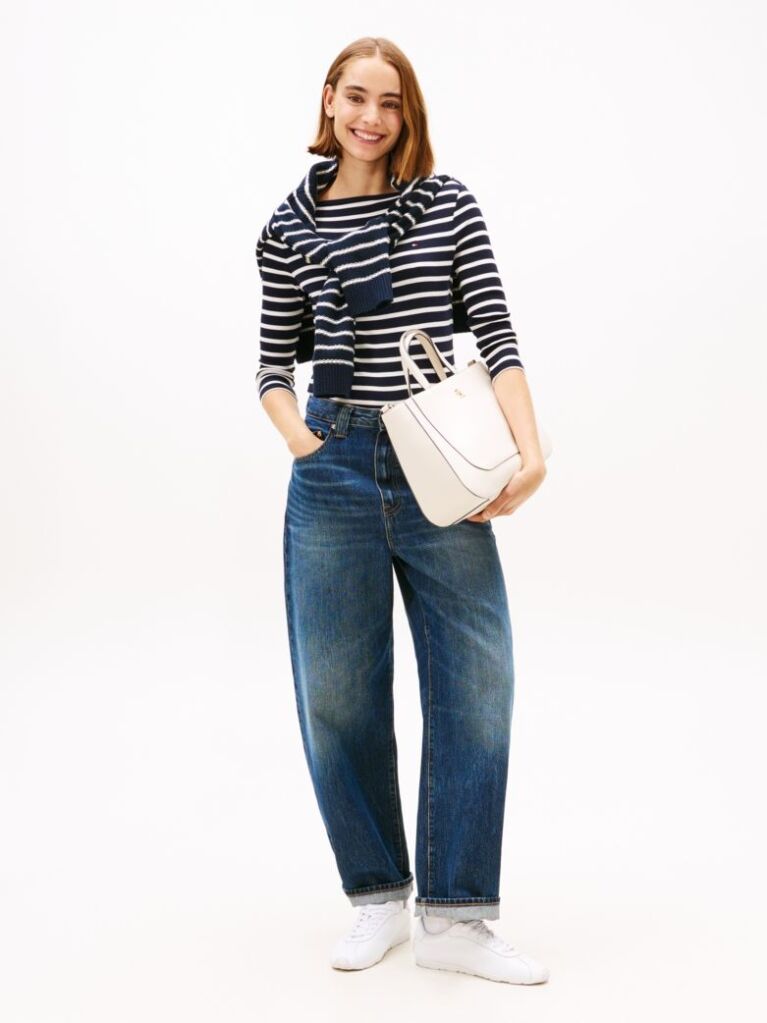 Multi Boat Neck Slim Fit T-Shirt  Women