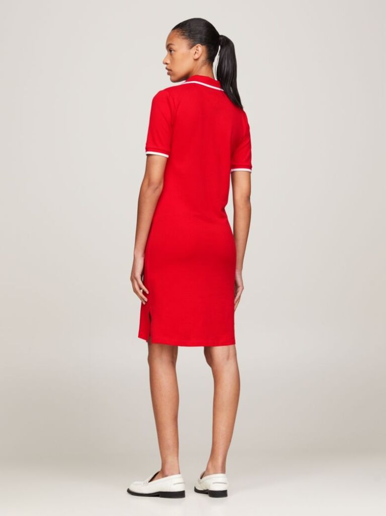 Red TH Monogram Maxi Polo Dress  Women