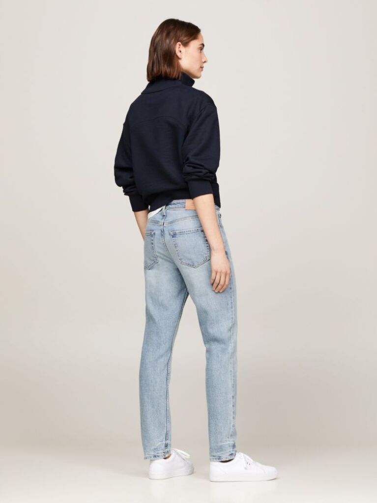 Denim High Rise Slim Faded Cigarette Jeans  Women