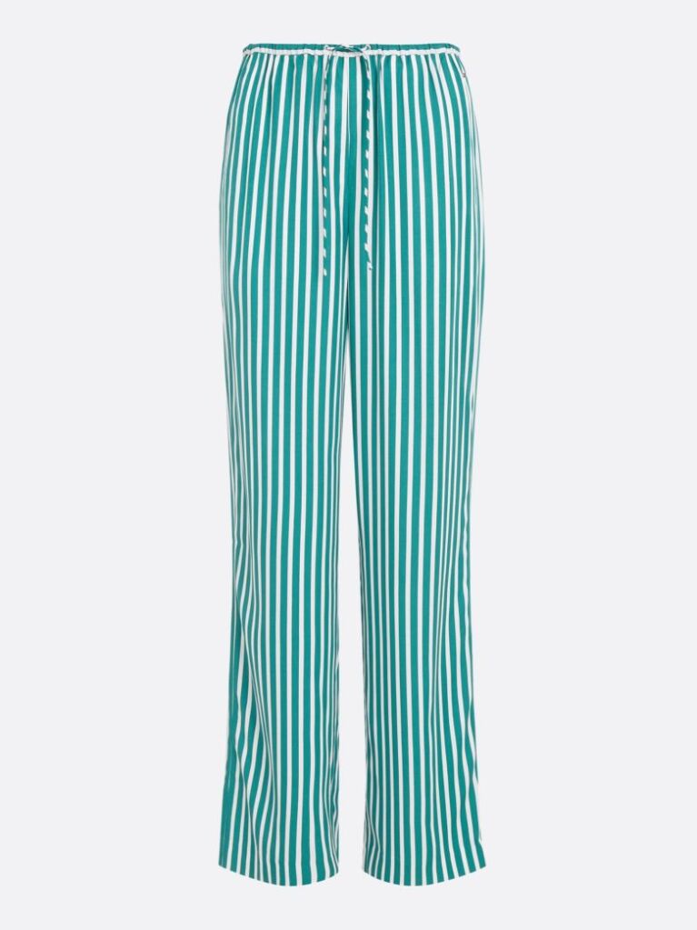 Multi Relaxed Wide Leg Stripe Pull-On Trousers  Women