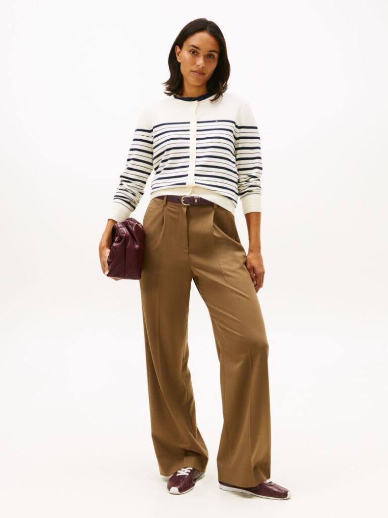 Multi Jersey Crew Neck Cardigan  Women