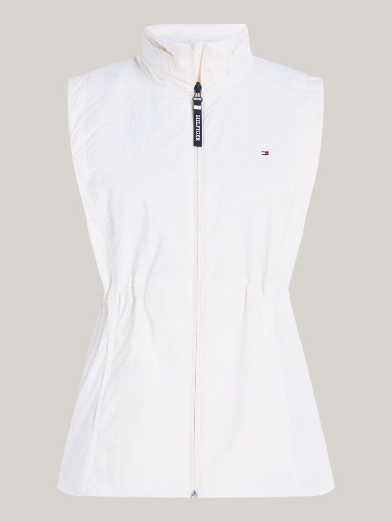 White Sport Hilfiger Monotype Waisted Vest  Women