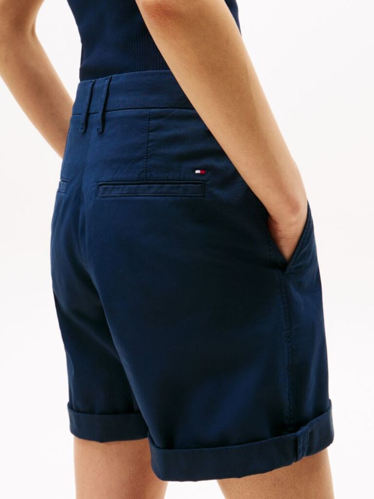 Μπλε Άνετη Βερμούδα Chino  Γυναίκες