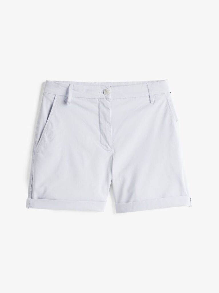 Blue Relaxed Chino Bermuda Shorts  Women
