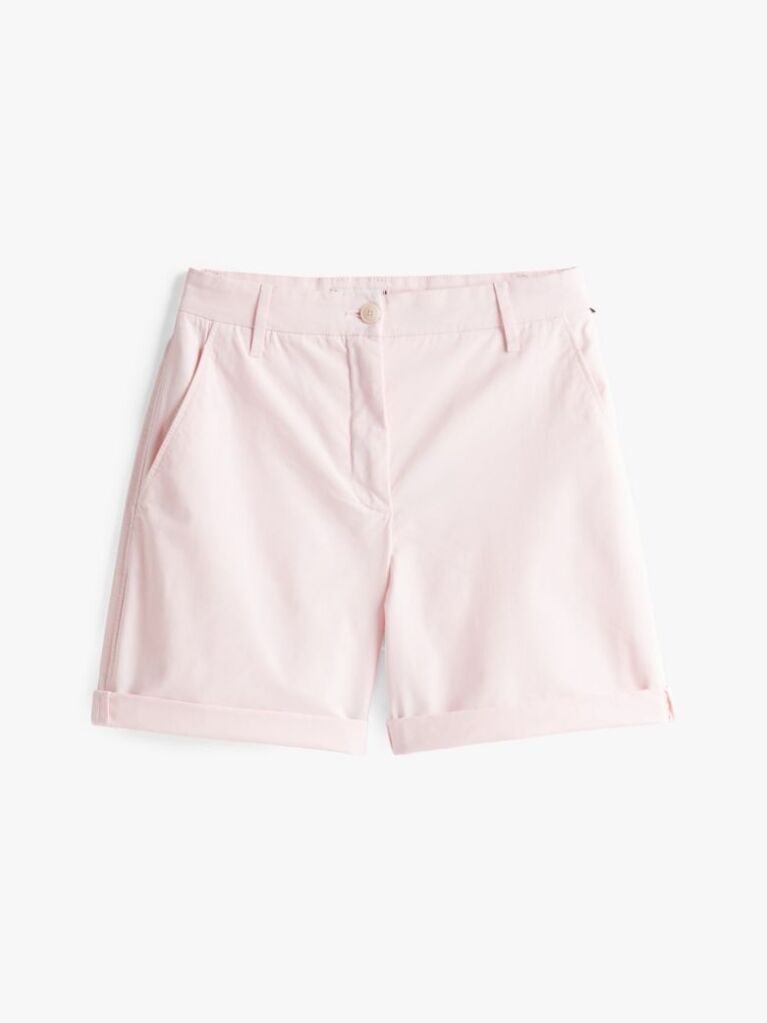 Pink Relaxed Chino Bermuda Shorts  Women