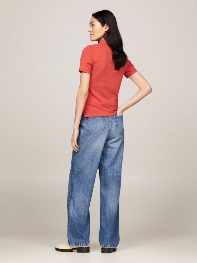 Κόκκινο 1985 Collection Slim Πόλο Μπλούζα  Γυναίκες