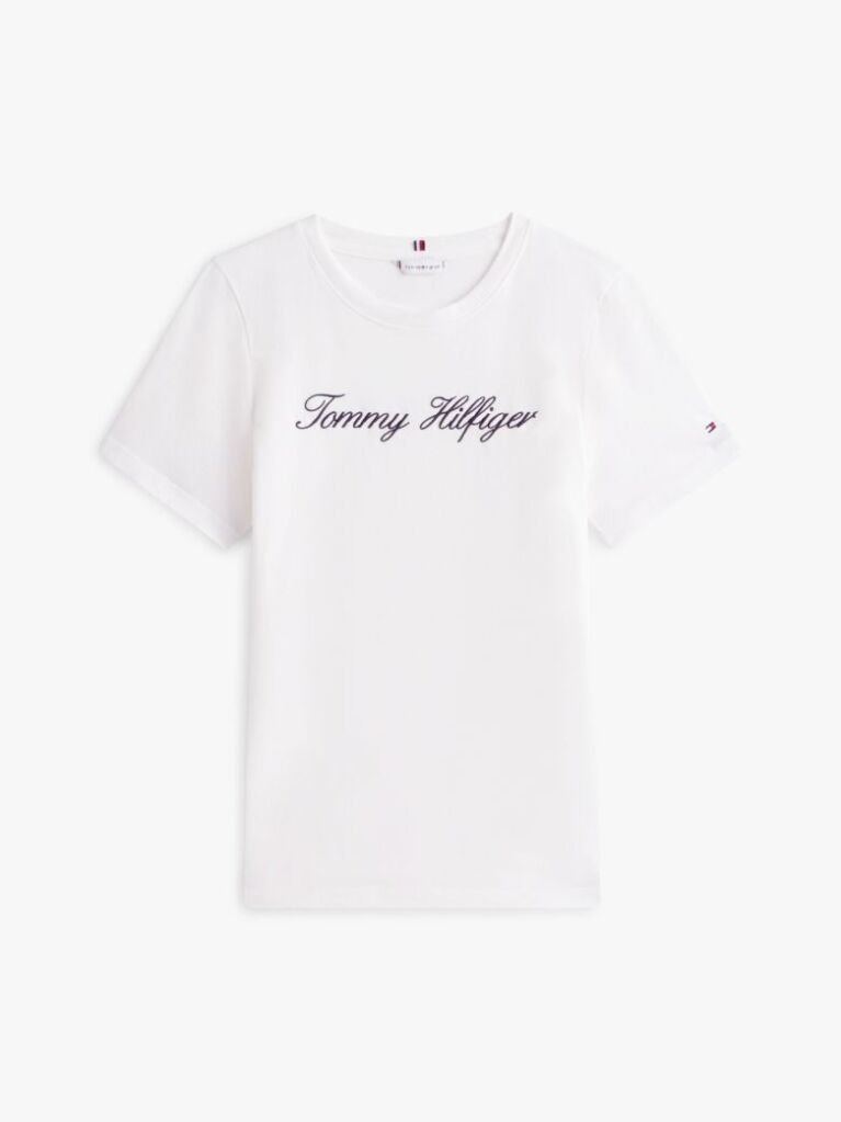 White Logo T-Shirt  Women