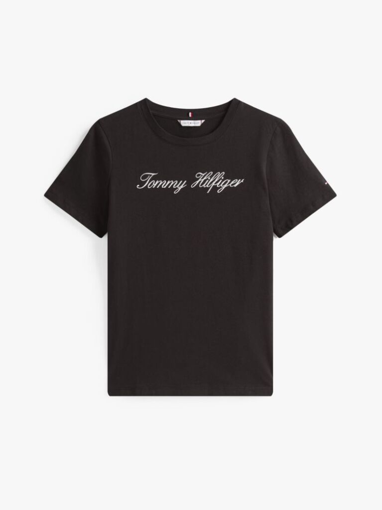 Μαύρο T-Shirt Με Λογότυπο  Γυναίκες