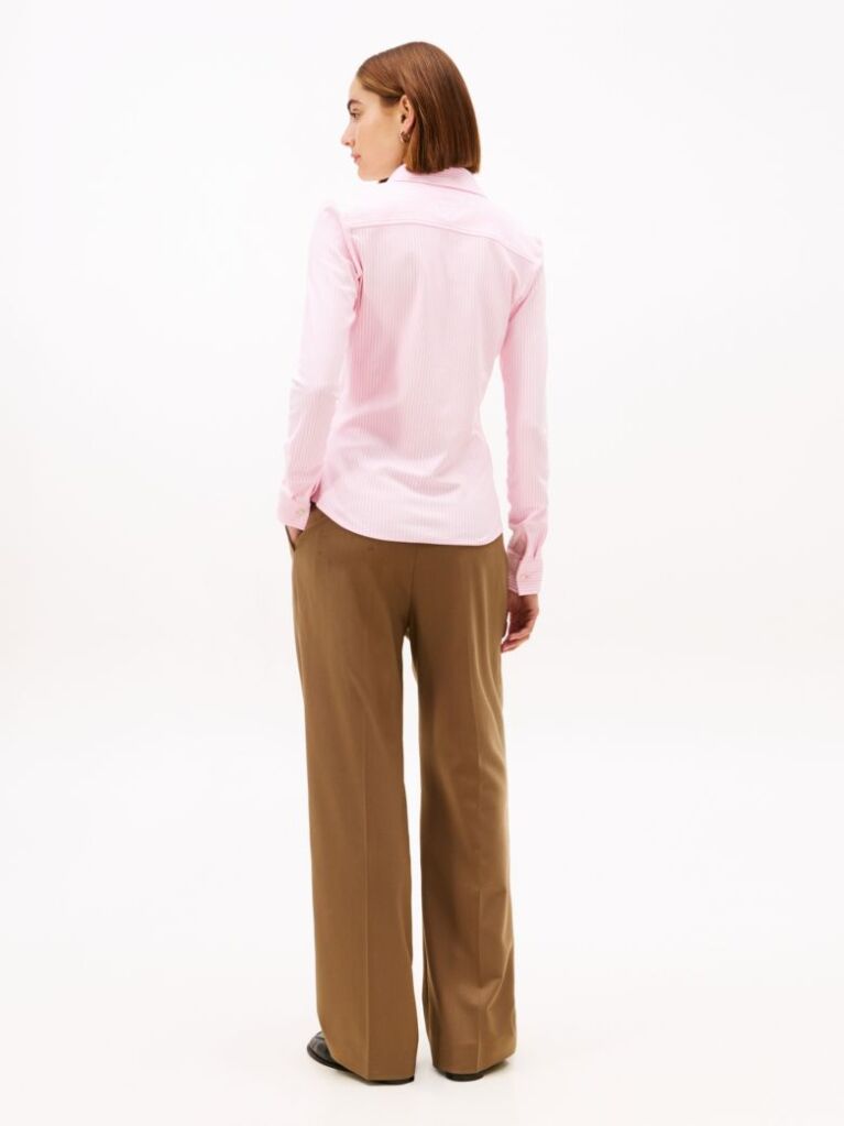 Pink 1985 Slim Fit Pique Shirt  Women