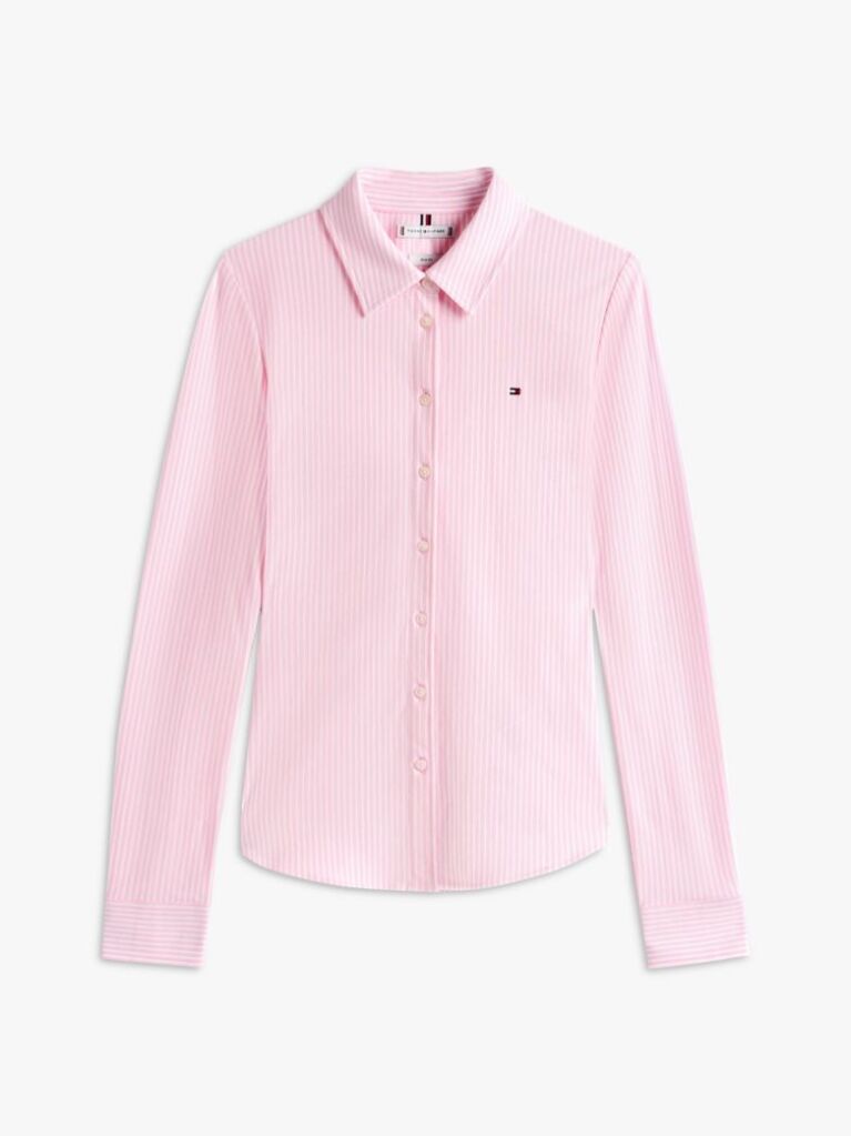 Pink 1985 Slim Fit Pique Shirt  Women