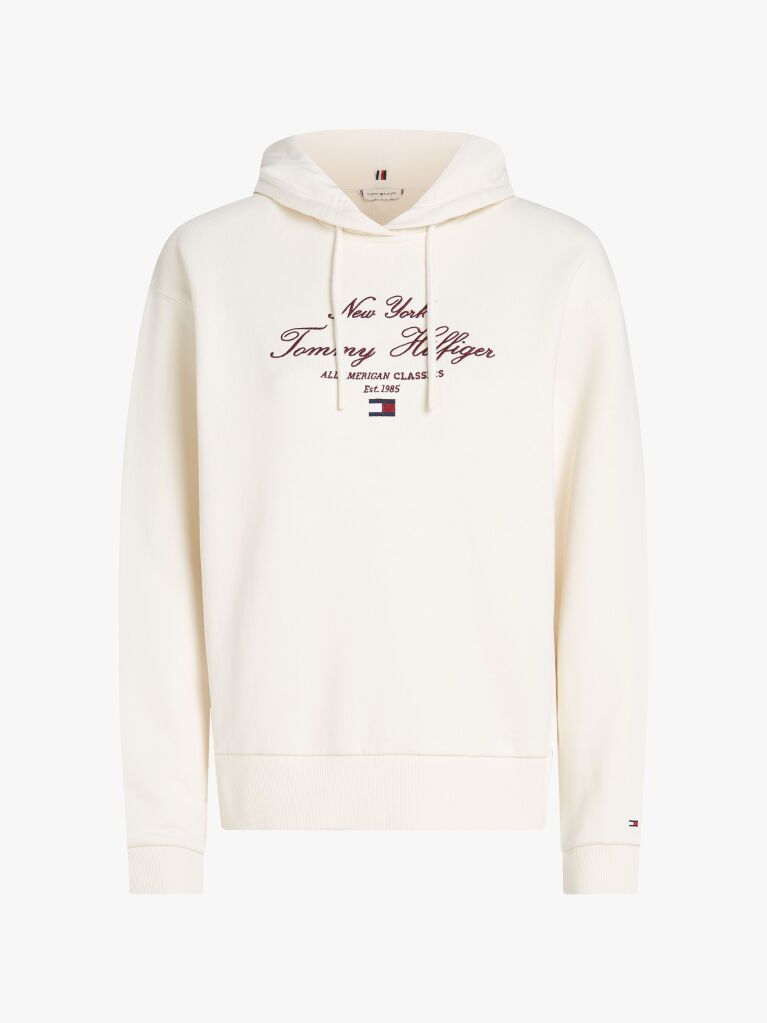 Μπεζ Hoody Με Κεντητό Λογότυπο  Γυναίκες