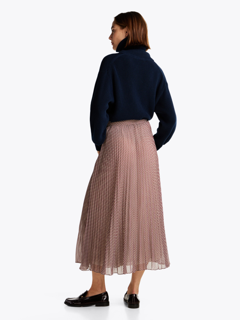 Multi Pleated Maxi Skirt  Women