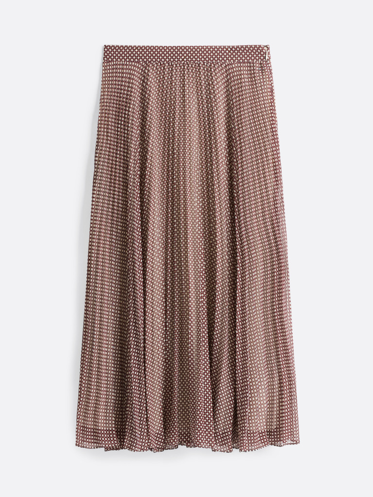 Multi Pleated Maxi Skirt  Women