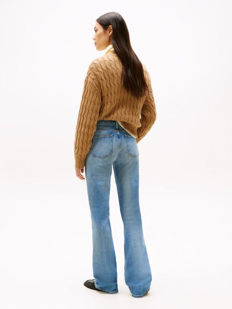 Blue Faded Mid Rise Bootcut Jeans  Women