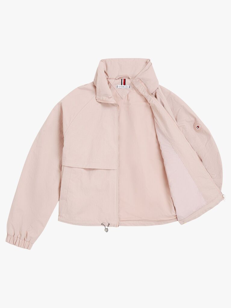 Pink Short Nylon Windbreaker  Women