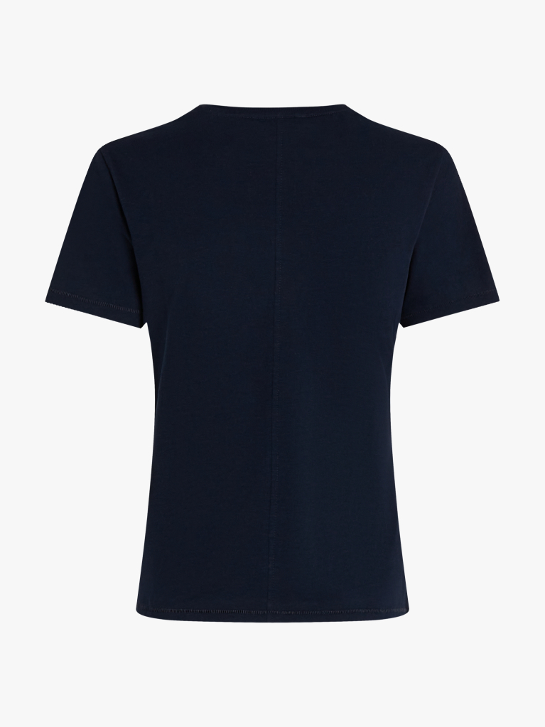 Μπλε T-Shirt Σε Κανονική Γραμμή  Γυναίκες