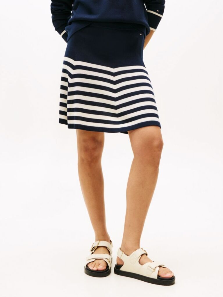 Multi Flared Mini Skirt With Silk  Women