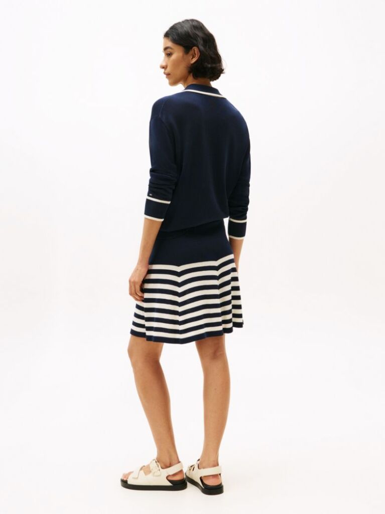 Multi Flared Mini Skirt With Silk  Women