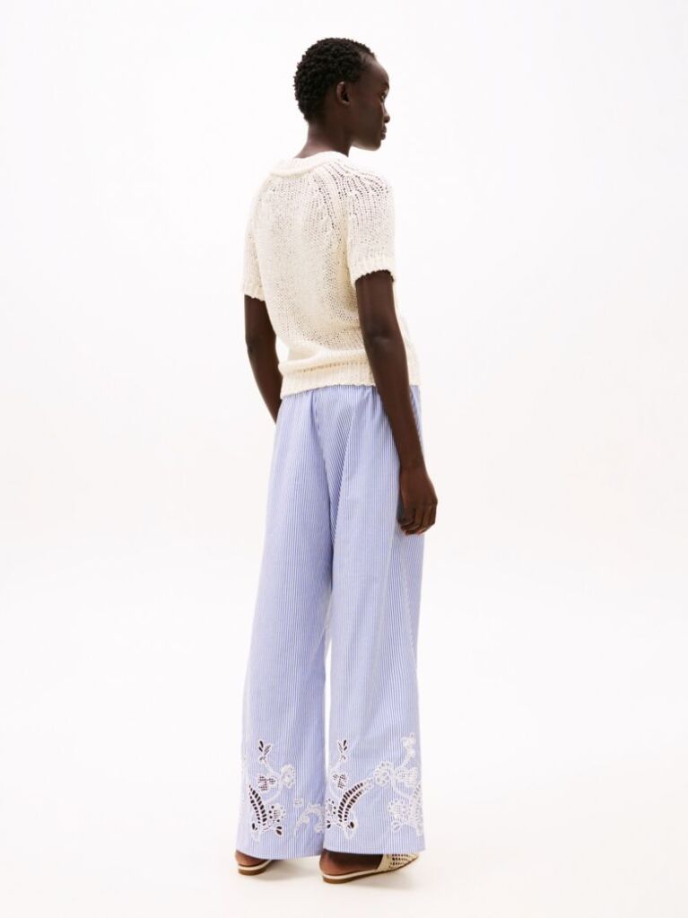 White Short Sleeve Jumper  Women